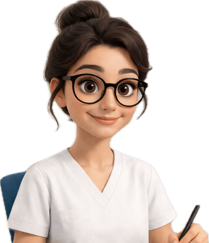 Famke noteert de afspraakgegevens